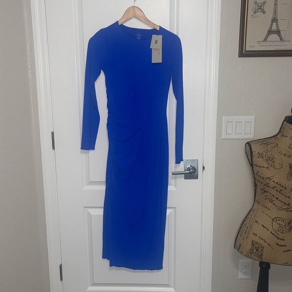 NEW SWEATY BETTY Explorer Sculpt Ruched {$148} Electric Blue Long Sleeve XS - Picture 3 of 8